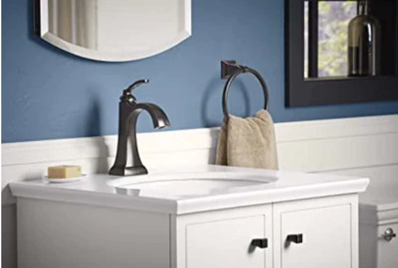 Kohler 1PREC30996-4D-BL-AA | Ridgeport Single-Handle Bathroom Sink Faucet, 1.2 gpm in Black