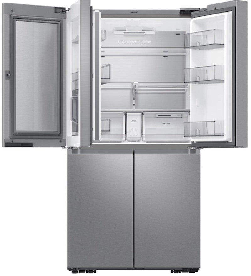 SAMSUNG RF29A9671SR cu. ft. Smart 4-Door Flex™ Refrigerator with Beverage Center and Dual Ice Maker in Stainless Steel 7886153410
