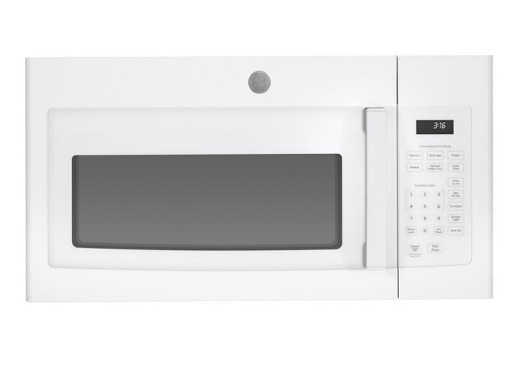 GE® JVM3160DF9WW 1.6 Cu. Ft. Over-the-Range Microwave Oven In White 5540931