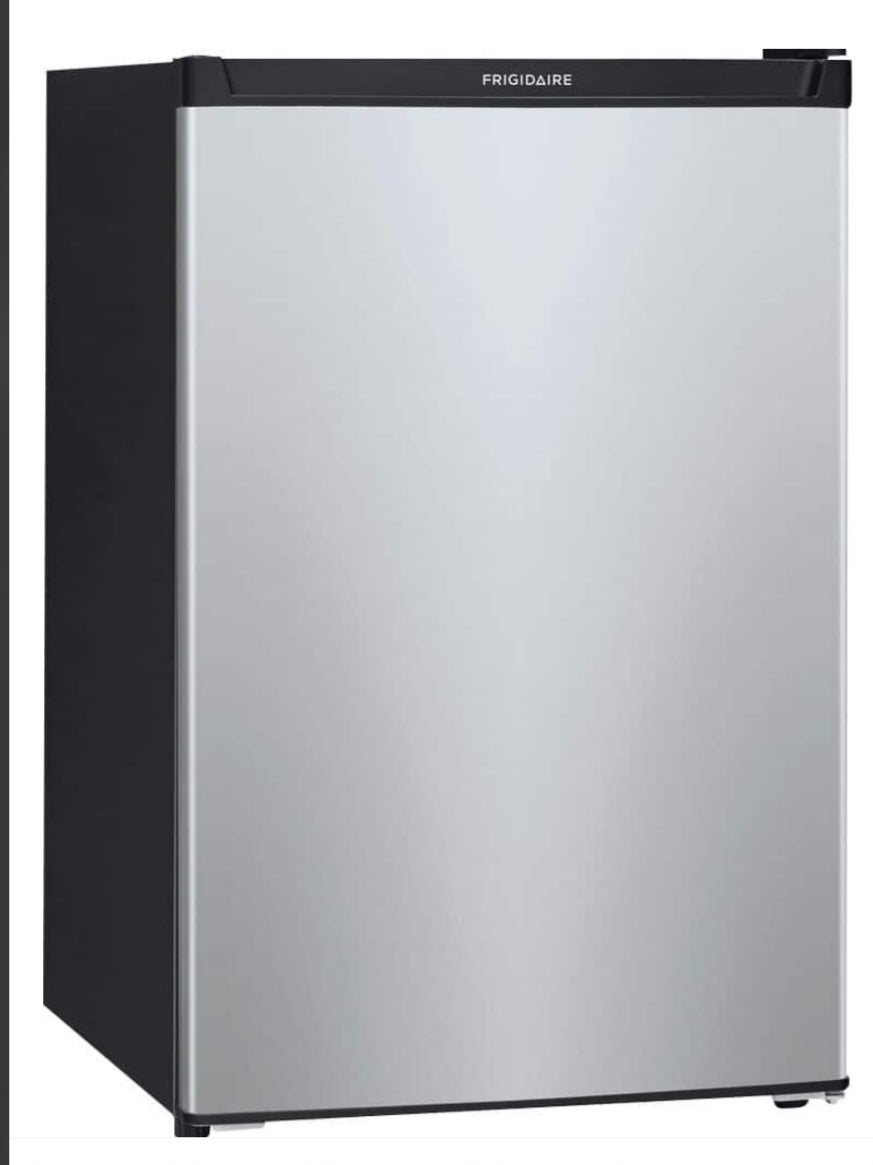 Frigidaire - 4.5 Cu. Ft. Mini Fridge with Top Freezer - Silver