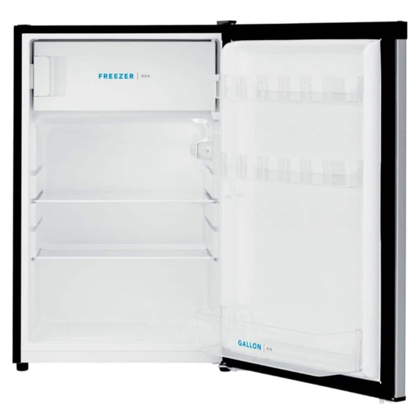 Frigidaire - 4.5 Cu. Ft. Mini Fridge with Top Freezer - Silver