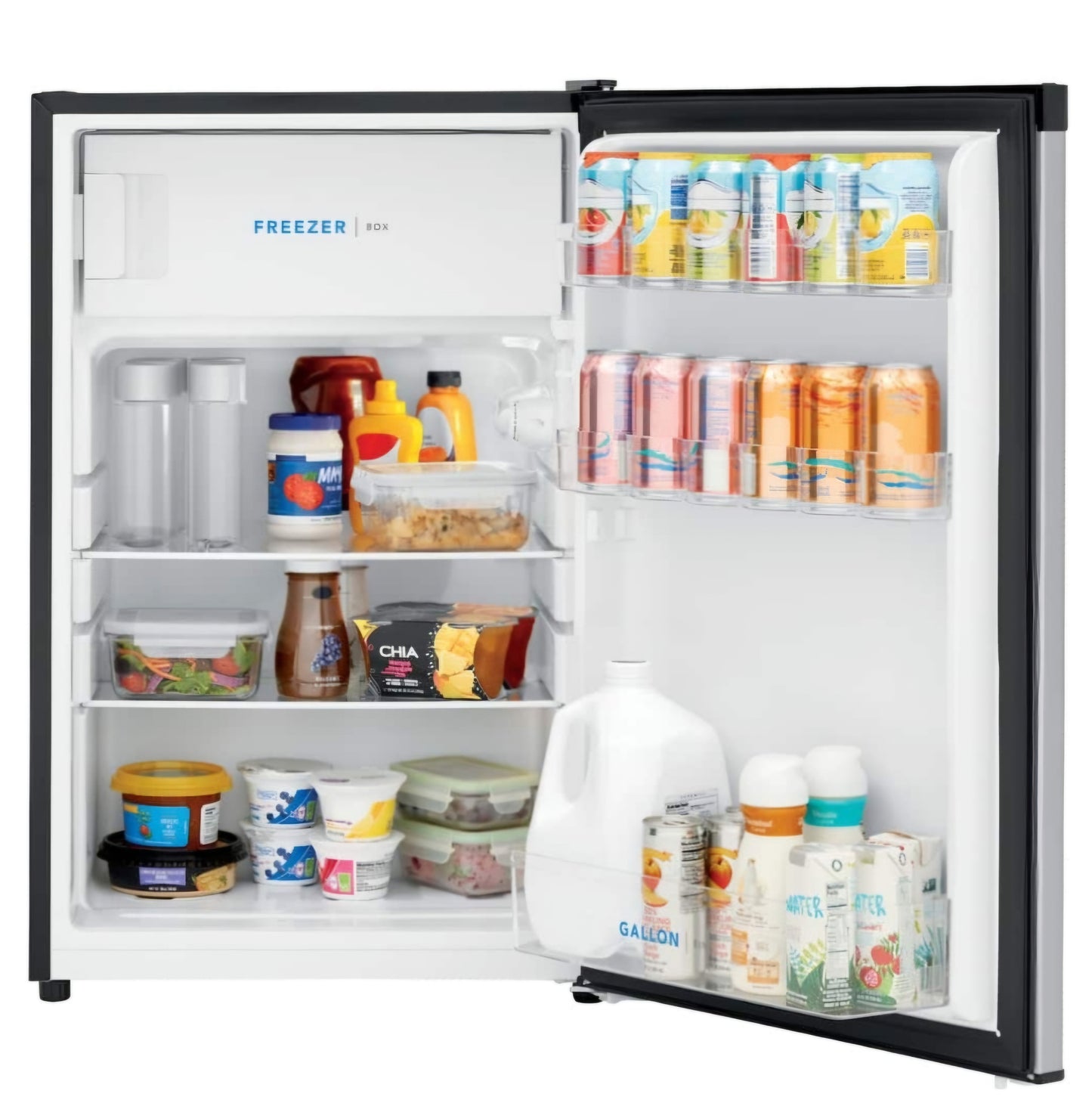 Frigidaire - 4.5 Cu. Ft. Mini Fridge with Top Freezer - Silver