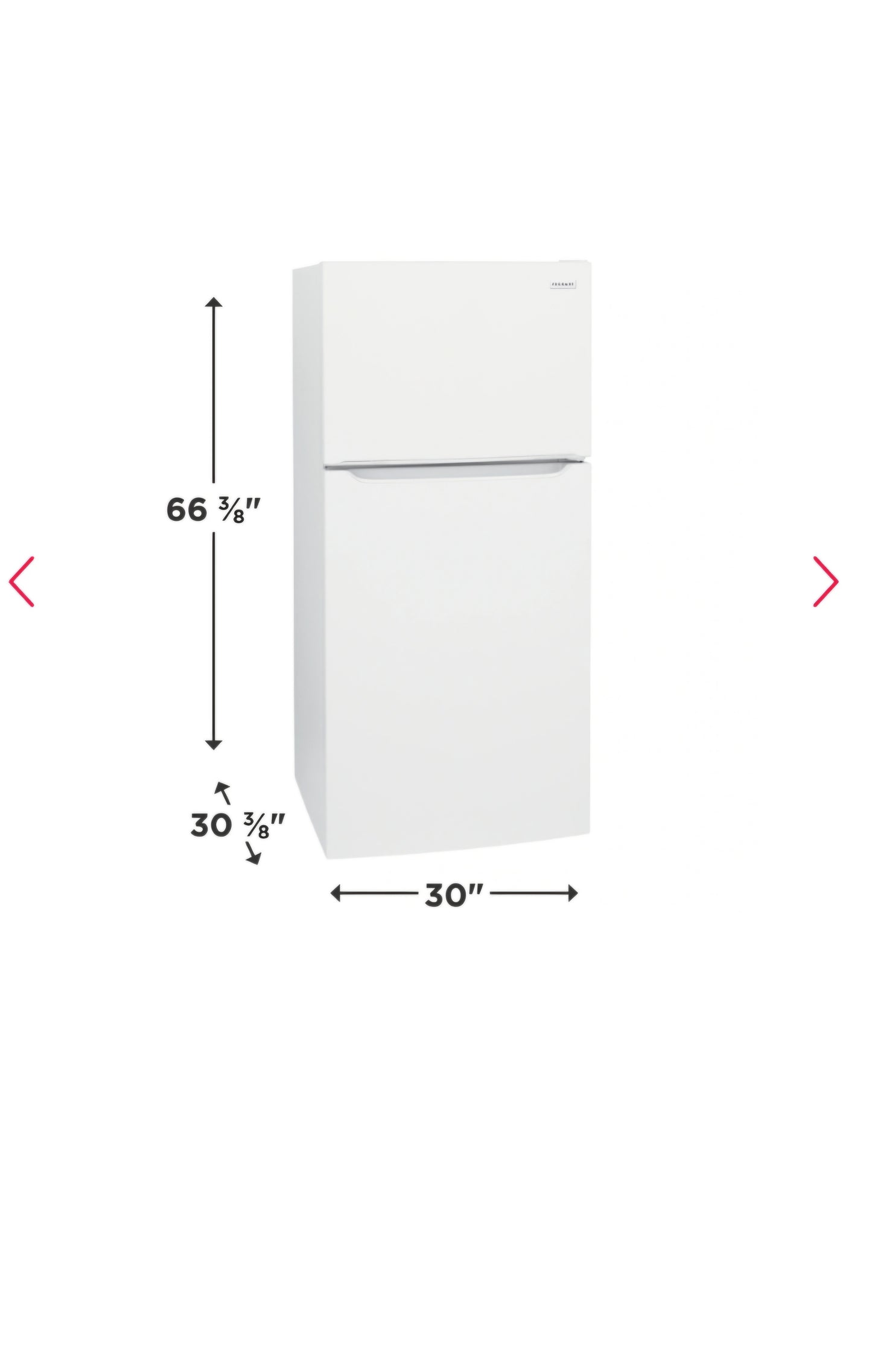 18.3 Cu. Ft. Top Freezer Refrigerator : White Model#FFTR1835VWC
