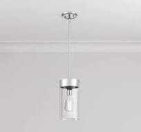 Hanzell 60W 1-Light Medium E-26 Pendant in Polished Chrome PHPL3501PC