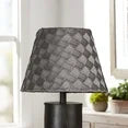 Better Homes & Gardens Tapered Pleat Fabric Drum Accent Lamp Shade, Grey