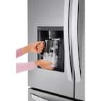 LG 26 cu. ft. Smart Counter-Depth MAX French Door Refrigerator with Dual Ice Makers in PrintProof Stainless Steel Model # LRFXC2606S
