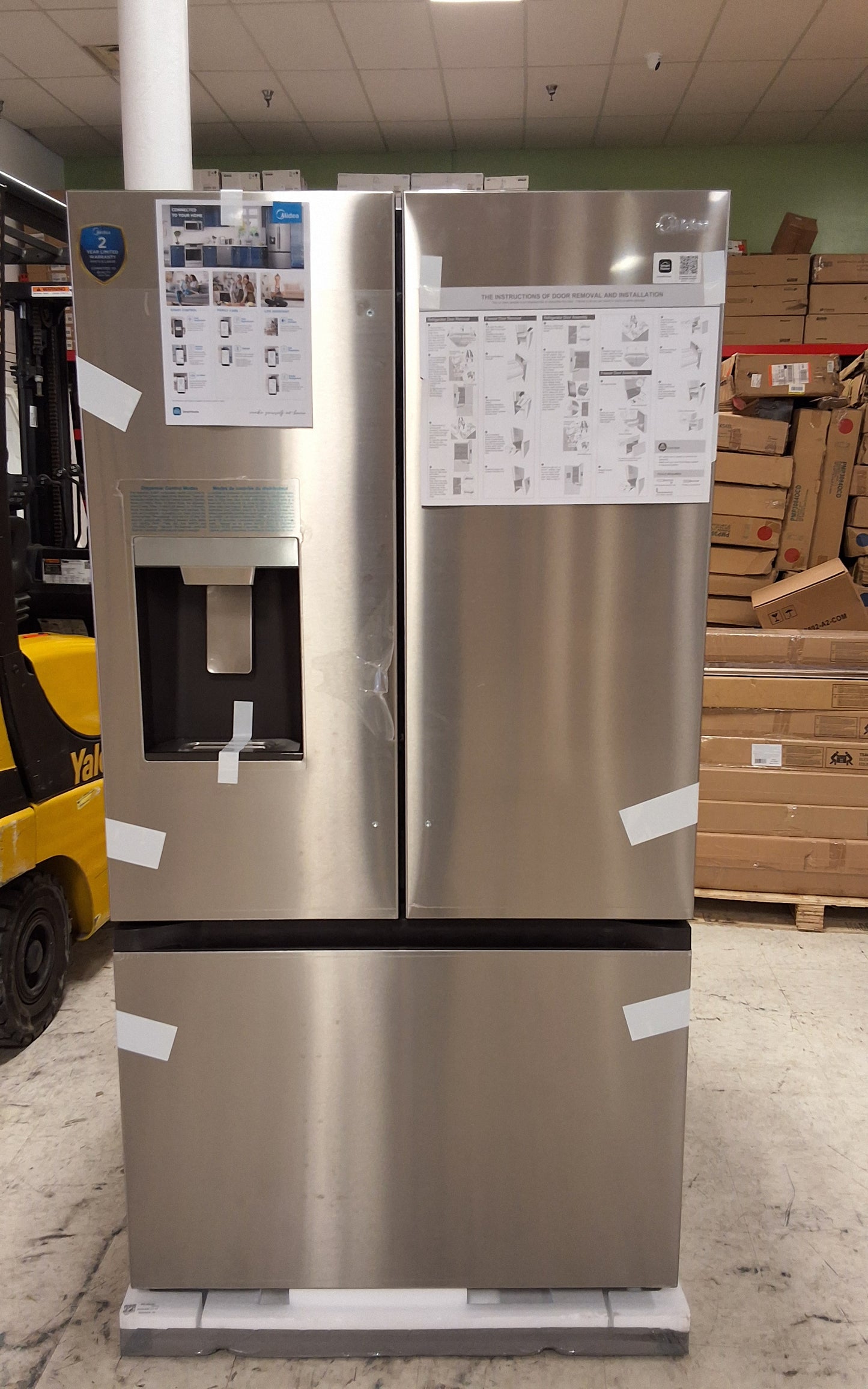 New With Warranty Midea French Door Refrigerator MRF29D3AST