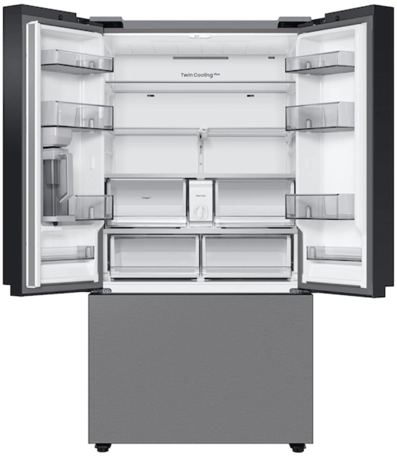 Bespoke 3-Door French Door Refrigerator (24 cu. ft.) with AutoFill Water Pitcher in Stainless Steel. Model : RF24BB6200QL 7651298