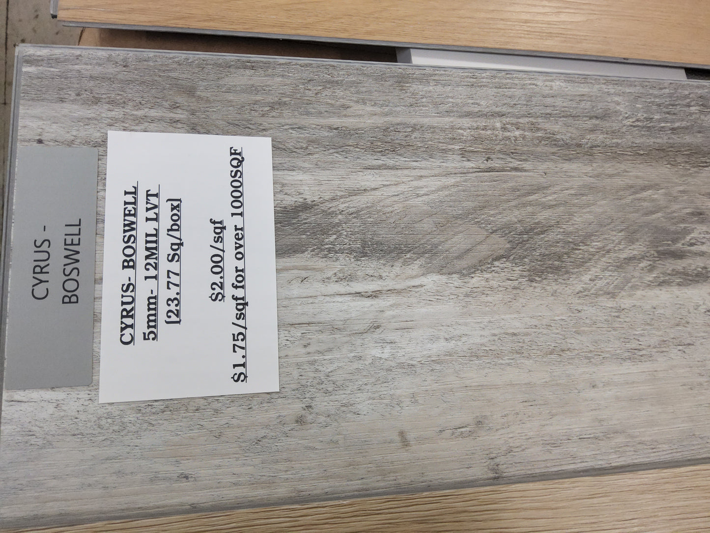 CYRUS BOSWELL 5mm- 12MIL LVT (23.77Sq/box)