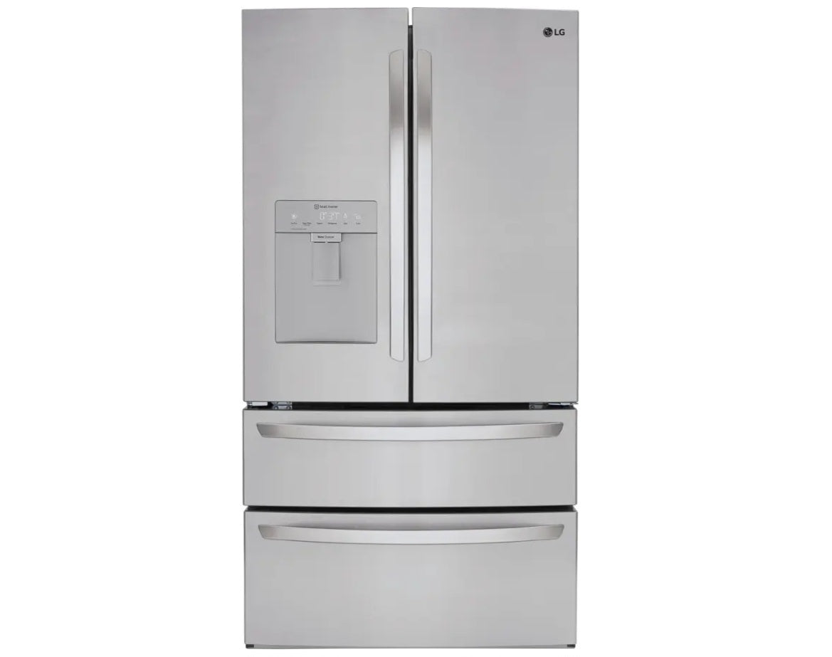 LG -28.6 Cu. Ft. 4-Door French Door Smart Refrigerator with Water Dispenser -
Stainless Steel
Model: LRMWS2906S