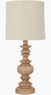 Mainstays 18.5" Traditional Washed Wood Table Lamp,