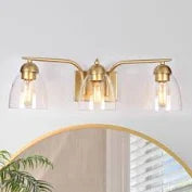 Durent Lighting Gold Bathroom Light Fixtures