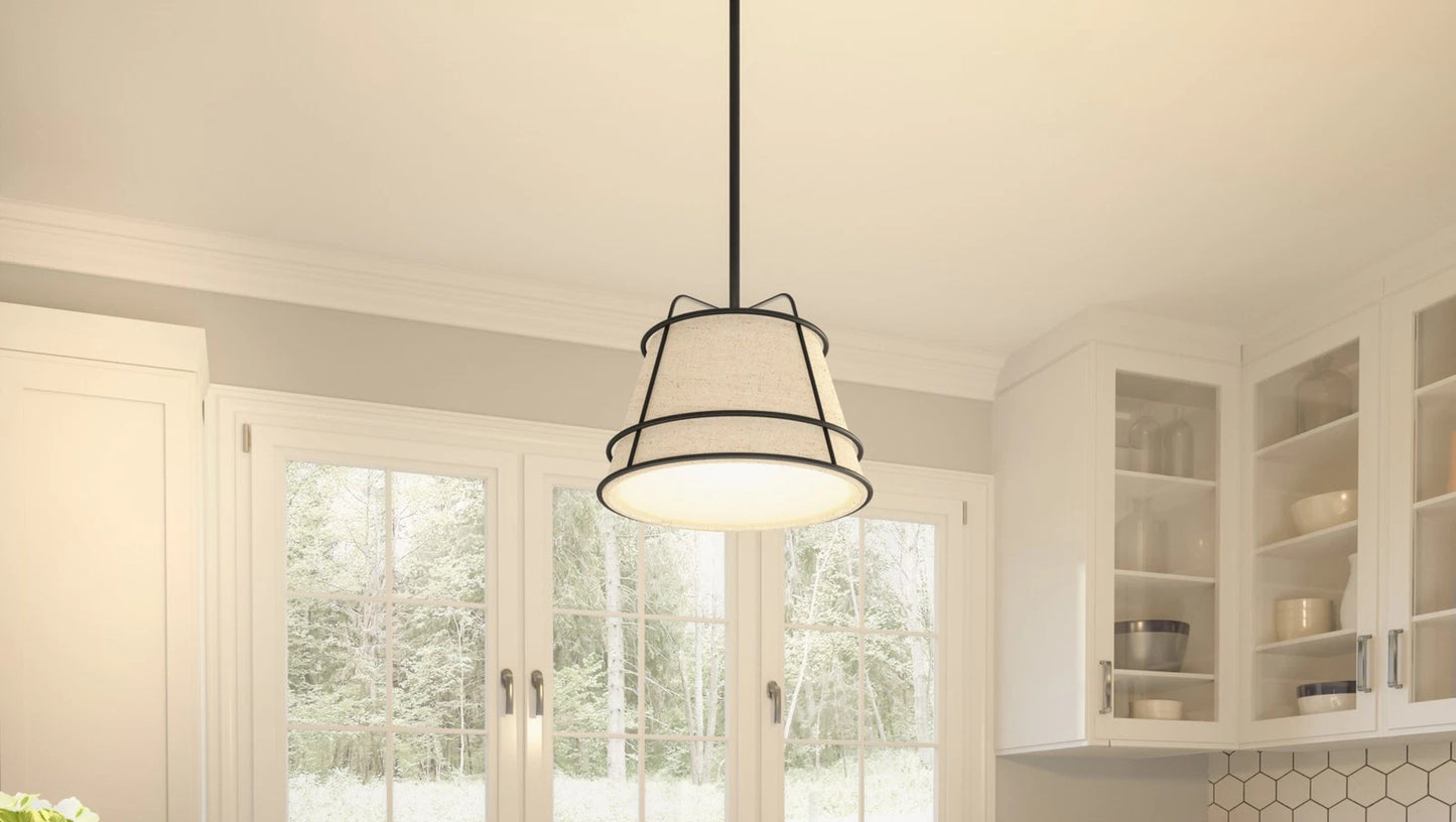 Quoizel QPP5629MBK | Burbidge 13" Wide Mini Pendant