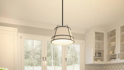 Quoizel QPP5629MBK | Burbidge 13" Wide Mini Pendant