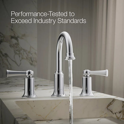 Kohler R21187-4D-CP | Aderlee Widespread Bathroom Sink Faucet, 1.2 gpm in Polished Chrome
