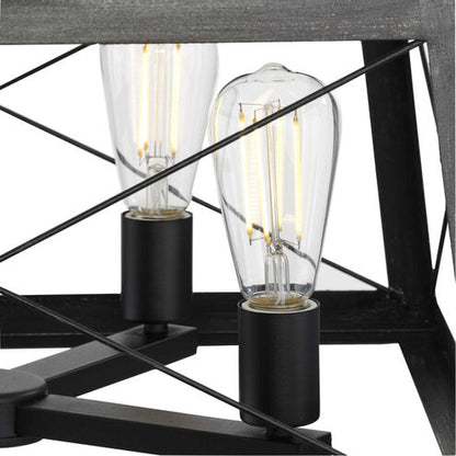 Progress Lighting P400047-031 |  Briarwood 4 Light 20" Wide Chandelier in Black