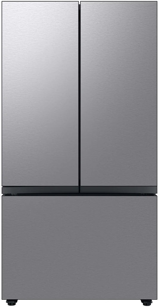 Bespoke 3-Door French Door Refrigerator (30 cu. ft.) with Customizable Door Panel Colors and Beverage Center™: Stainless Steel Model#RF30BB6600QLAA