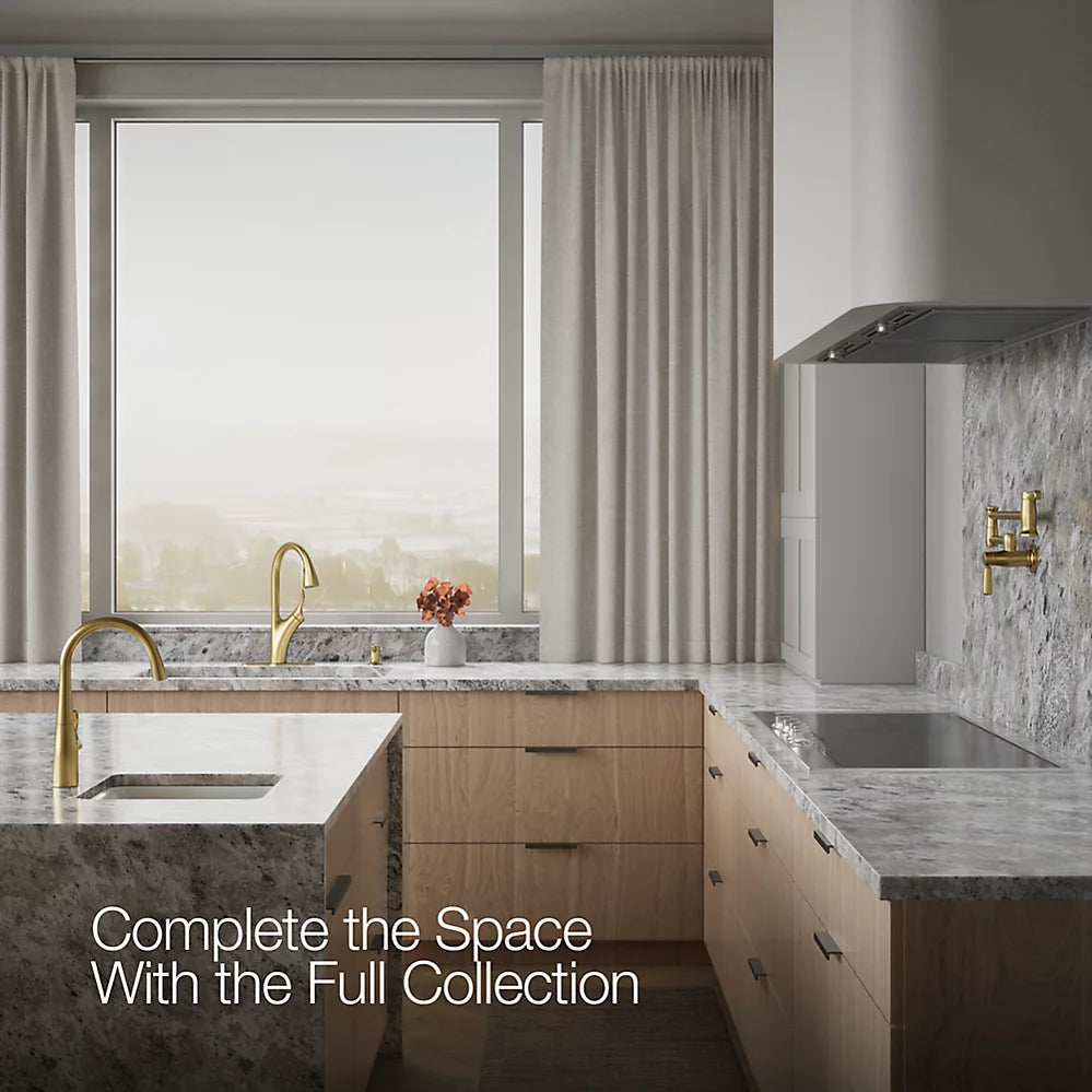Kohler 1PREC26448-SD-2MB-AA | Transitional Pull Down Kitchen Faucet 1PREC26448-SD-2MB-AA Brushed Gold