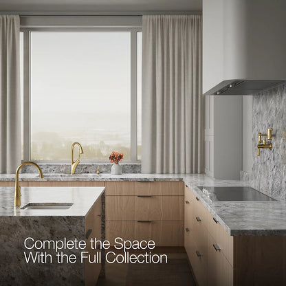 Kohler 1PREC26448-SD-2MB-AA | Transitional Pull Down Kitchen Faucet 1PREC26448-SD-2MB-AA Brushed Gold