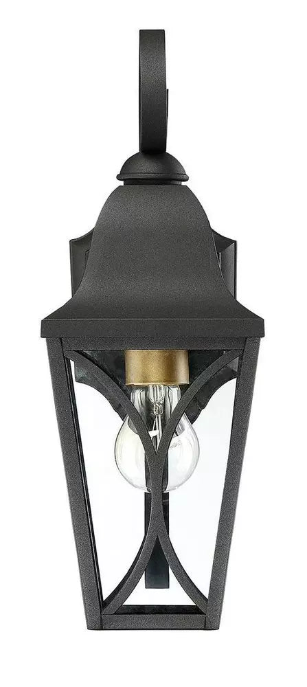 Signature Hardware PHEL4200BBRO | Cardigan 15-3/8 in. 60W 1-Light Outdoor Wall Sconce in Black Bronze