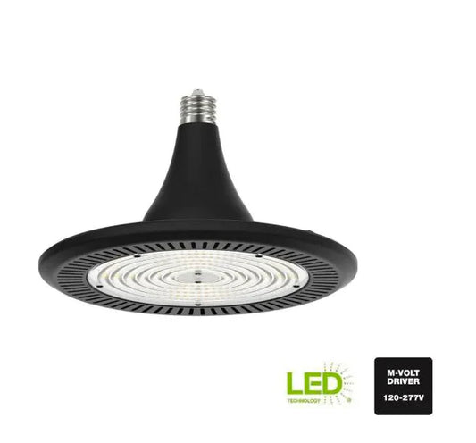 Commercial Electric 1005 478 336 | 1 Foot 400 Watt Equivalent Integrated LED Black High Bay Light 5000K
