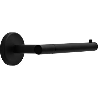 Delta LDL50-MB | Lyndall Wall Mount Euro Single Post Toilet Paper Holder Bath Hardware Accessory in Matte Black