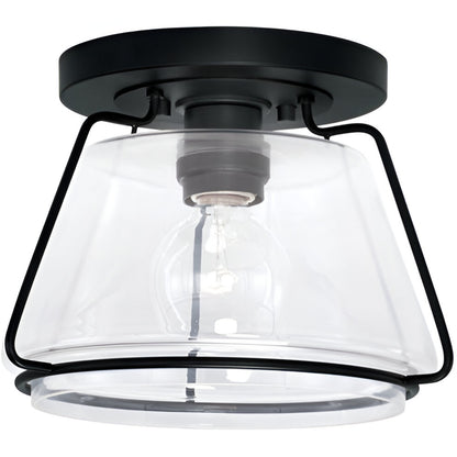 Austin Allen AA1010MB | Elijah 1 Light 10.5 inch Matte Black Flush Mount Ceiling Light