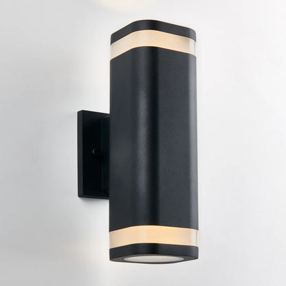 Artika NSBLES-ON | Mettle LED Indoor-Outdoor Wall Light in Matte Black
