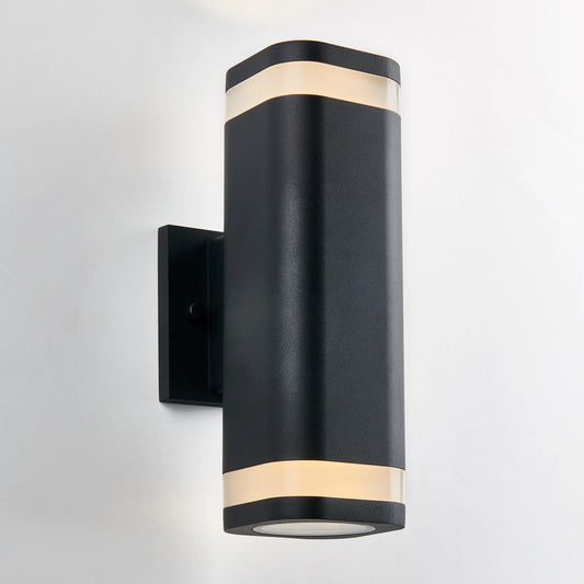 Artika NSBLES-ON | Mettle LED Indoor-Outdoor Wall Light in Matte Black