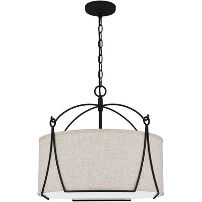 Quoizel QOP5355EK | Adeline 4 Light 21 inch Earth Black Pendant Ceiling Light