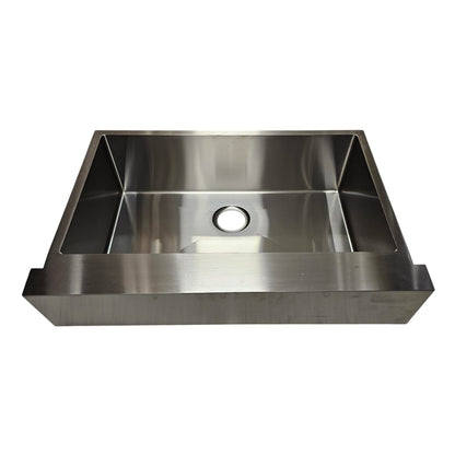 33" x 21" - 7/8x10" Single Bowl Apron Farmhouse Sink | AF3322FD