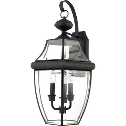 Quoizel NY8318Z | Newbury 3 Light 23 inch Medici Bronze Outdoor Wall Lantern