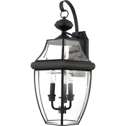 Quoizel NY8318Z | Newbury 3 Light 23 inch Medici Bronze Outdoor Wall Lantern