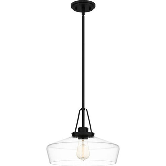 Quoizel QP5584MBK | Haven 1 Light 14 inch Matte Black Pendant Ceiling Light