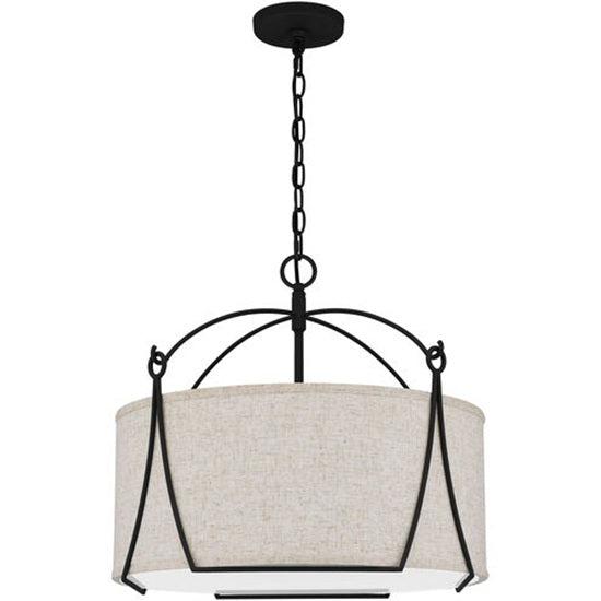 Quoizel QOP5355EK | Adeline 4 Light 21 inch Earth Black Pendant Ceiling Light