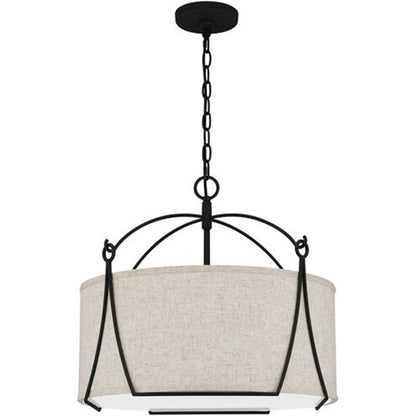 Quoizel QOP5355EK | Adeline 4 Light 21 inch Earth Black Pendant Ceiling Light