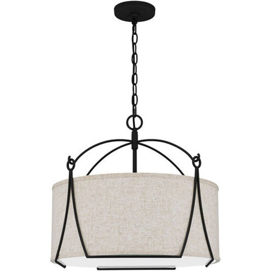 Quoizel QOP5355EK | Adeline 4 Light 21 inch Earth Black Pendant Ceiling Light