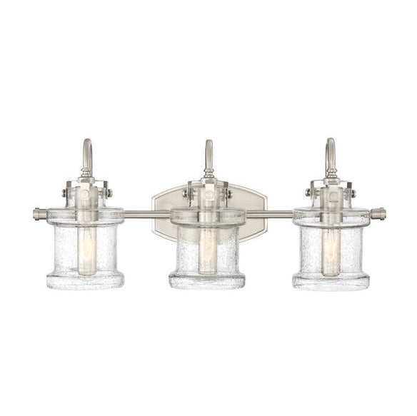 Quoizel DNY8603BN | Danbury 3 Light 24 inch Brushed Nickel Bath Light Wall Light