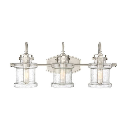 Quoizel DNY8603BN | Danbury 3 Light 24 inch Brushed Nickel Bath Light Wall Light