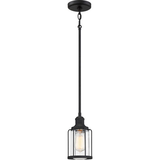 Quoizel LUD1505EK | Ludlow 1 Light 5 inch Earth Black Mini Pendant Ceiling Light