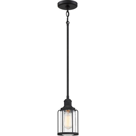 Quoizel LUD1505EK | Ludlow 1 Light 5 inch Earth Black Mini Pendant Ceiling Light