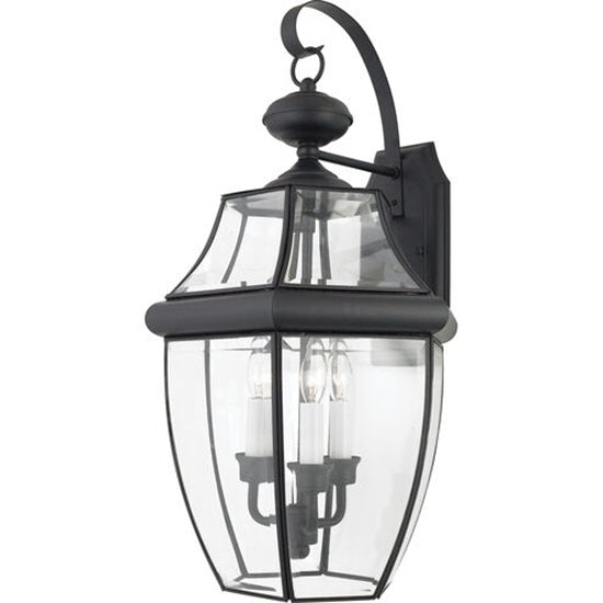 Quoizel NY8318K | Newbury 3 Light 23 inch Mystic Black Outdoor Wall Lantern