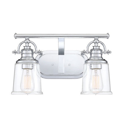 Quoizel GRT8602C | Grant 2 Light 16 inch Polished Chrome Bath Light Wall Light, Medium