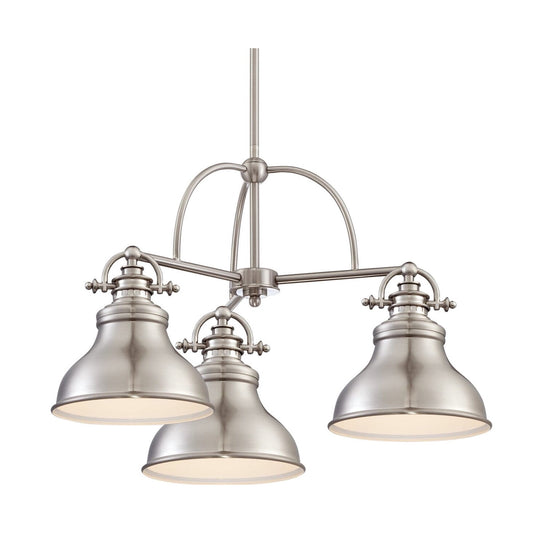 Quoizel ER5103BN | Emery 3-Light Chandelier in Brushed Nickel