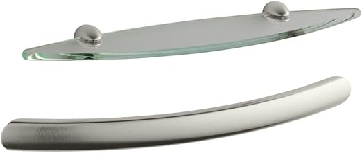 Kohler K-9459-BN | Sonata Accessory Kit (Grab Bar and Shelf Kit), Vibrant Brushed Nickel