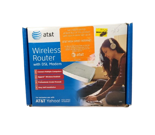 USED - AT&T 2701HG-B Gateway | High Speed Internet Wireless Router/Modem