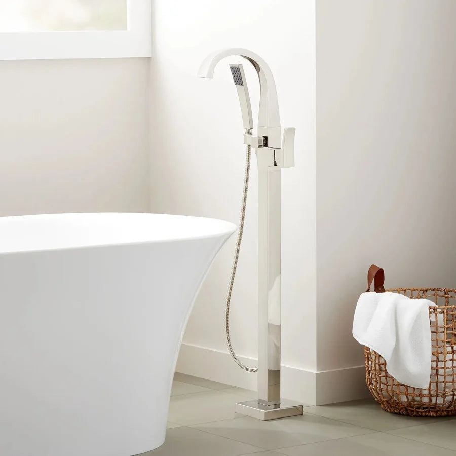 Signature Hardware SHVLFS2000GPN |  Vilamonte Floor Mount Tub Filler Faucet