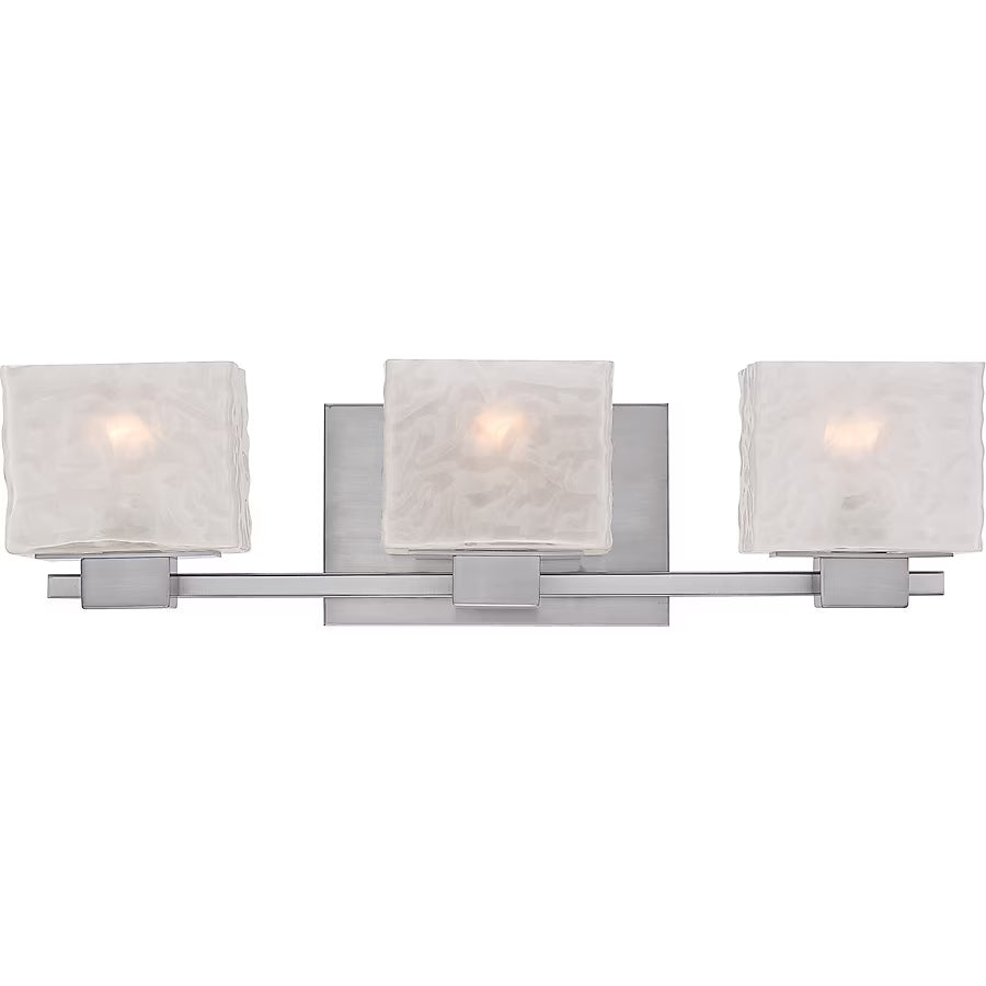 Quoizel MLD8603BN | Melody 3 Light 24 inch Brushed Nickel Bath Light Wall Light
