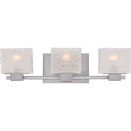 Quoizel MLD8603BN | Melody 3 Light 24 inch Brushed Nickel Bath Light Wall Light
