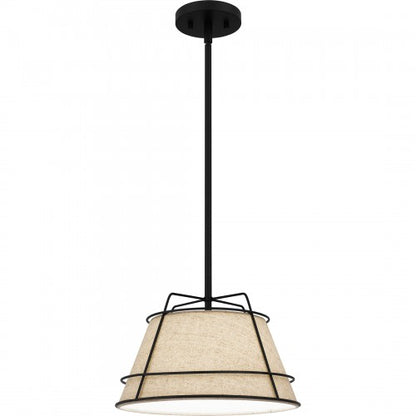 Quoizel QPP5629MBK | Burbidge 13" Wide Mini Pendant